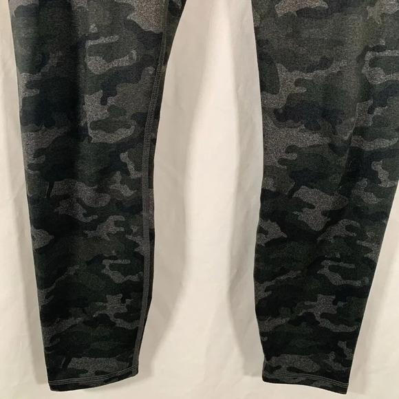 Fabletics Leggings Small Grey Green Camo PowerHold Pull On High Rise - Picture 3 of 10